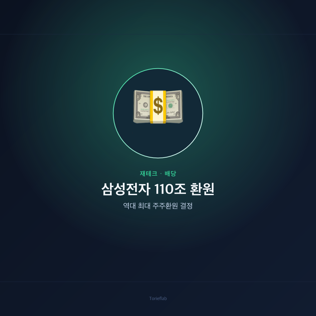 삼성전자 110조 환원 — 역대 최대 주주환원 결정