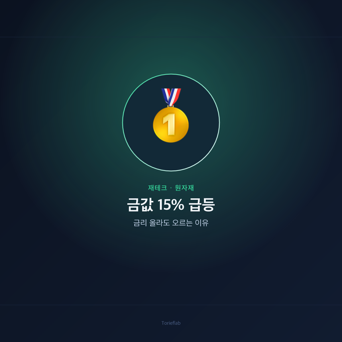 금값 15% 급등 — 금리 올라도 오르는 이유