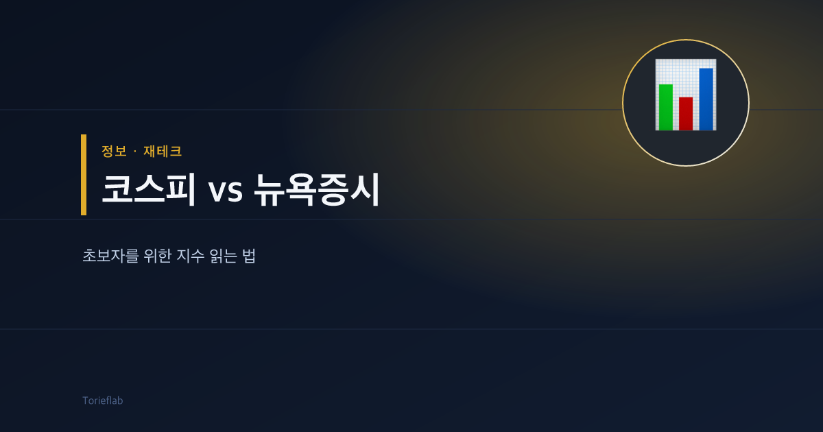 코스피 vs 뉴욕증시 — 국내외 증시 지수 읽는 법