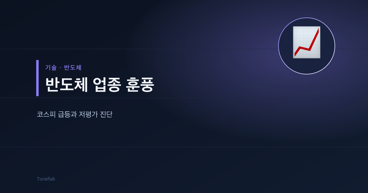 반도체 업종 훈풍 — 코스피 급등과 저평가 진단