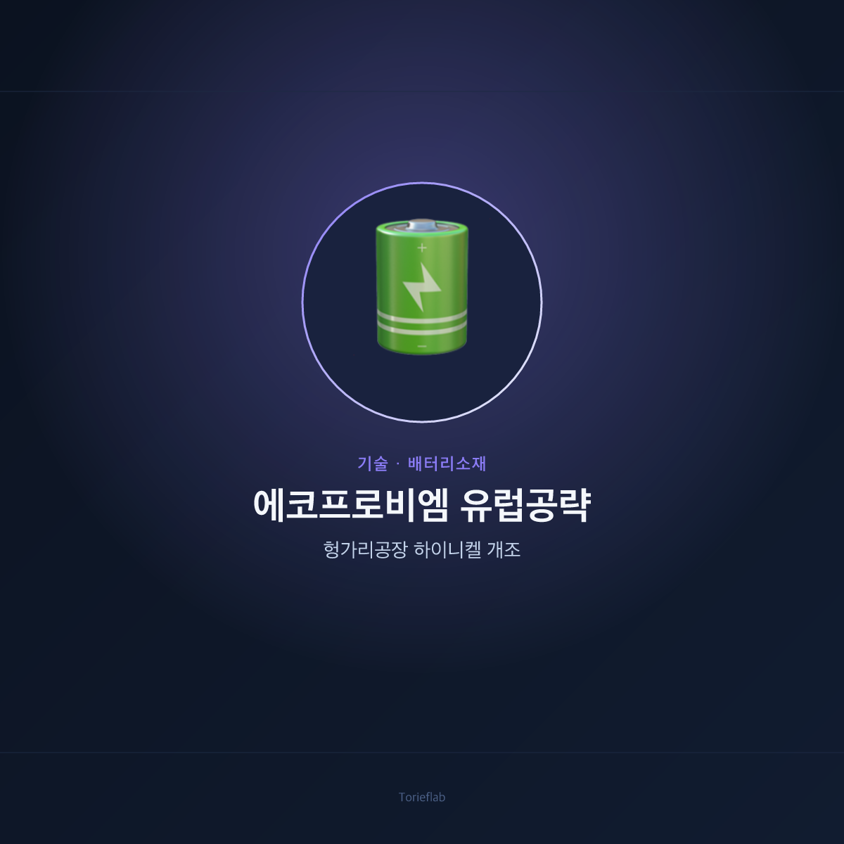 에코프로비엠 유럽공략 — 헝가리공장 하이니켈 개조